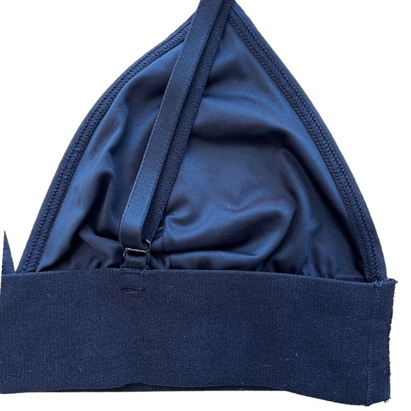 Pink by Victoria’s Secret Lace Triangle Bralette with Embroidered Roses on Black - Picture 12 of 16